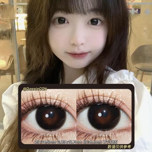 Lvycon半年抛·琉璃镜黑·14.5mm(着色参考13.7mm) 0-1000度(有525/575) 韩产进口·(建议佩戴3-4个月左右更换) 商品图0