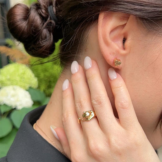 LHWINDSOR 原创设计金色小猎豹戒指 商品图3