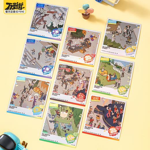 《非人哉官方店》万圣街四季万圣系列伪拍立得盲盒动漫周边镭射收藏卡 商品图0