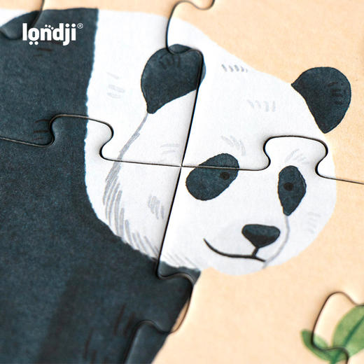 londji 神奇动物 4阶拼图 适合7岁+ 知识科普 保育概念认知 外语读物 西班牙品牌 PZ604U 商品图5