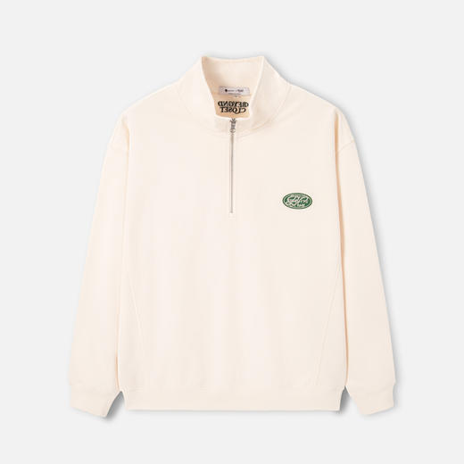 gxgjeans男装春季学院风男女同款时尚半拉链卫衣潮11E1310013L 商品图4