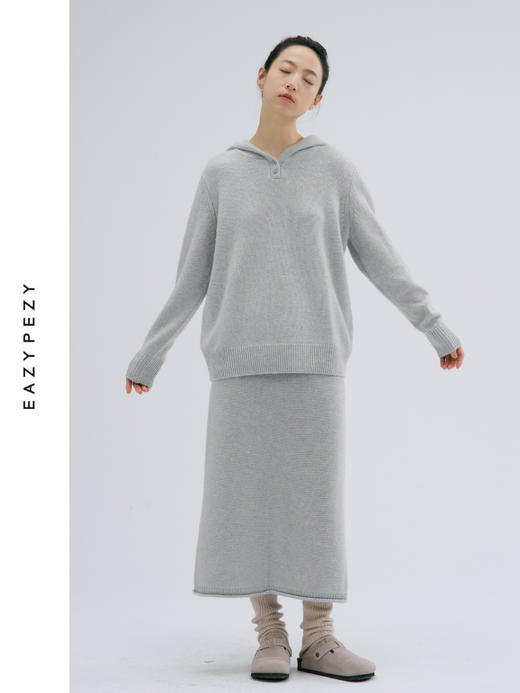 奥利奥羊绒羊毛帽衫半裙套装 商品图3