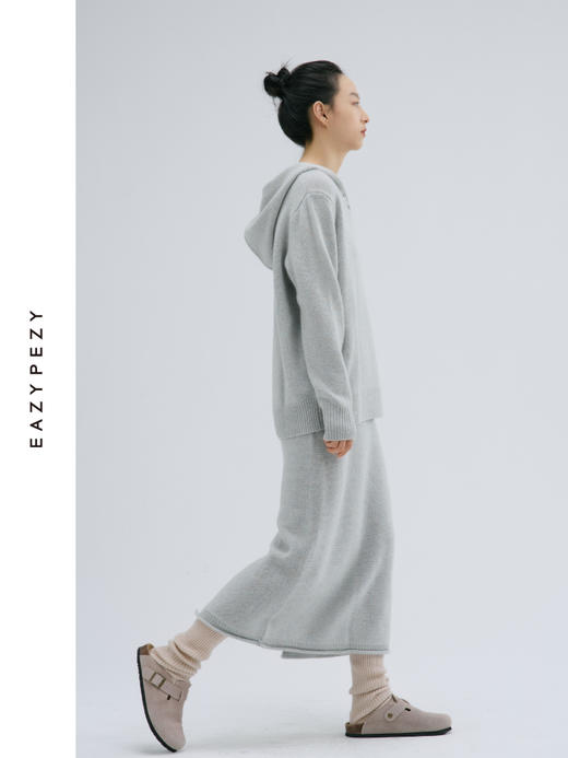 奥利奥羊绒羊毛帽衫半裙套装 商品图1