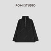 ROMI STUDIO“立体剪裁”休闲宽松立领拉链套头黑色外套W3588 商品缩略图0
