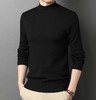 半身缘男装 秋冬贴身半高领保暖针织打底内搭毛衫08602 商品缩略图0