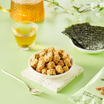 张君雅小妹妹干脆面 海苔味80g  休闲丸子 囤货 年货节 年货零食 商品图3