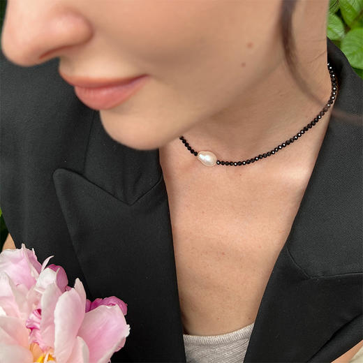 LHWINDSOR  原创设计黑钻巴洛克项链 商品图3