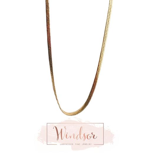 LHWINDSOR 蛇骨毛衣链时髦百搭长款气质颈链chic质感项链 商品图0