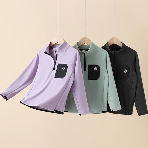 【秋冬必备】【A类品质，云朵般柔糯】SIIJJEYY秋冬季新款儿童 运动卫衣半高领拉链男女童长袖保暖上衣 商品图2