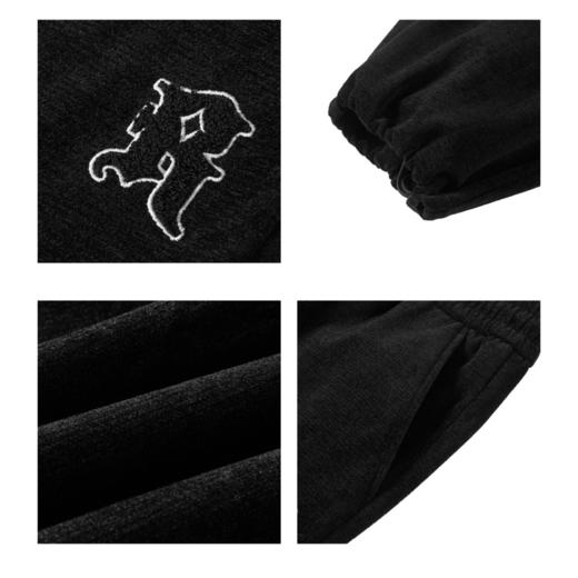 gxg.jeans男装冬季黑色直筒休闲长裤JEX10201334 商品图3