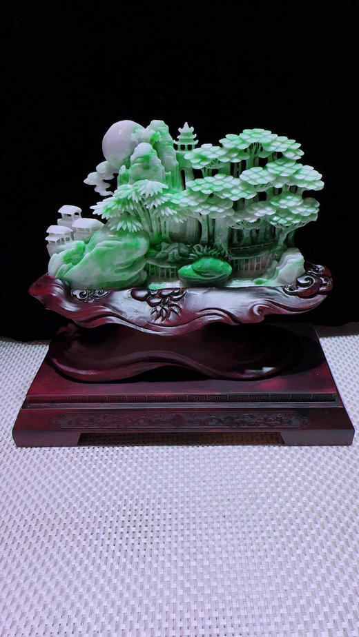 620661翡翠摆件【高山流水】 商品图3