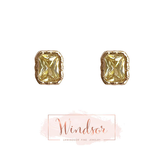 LHWINDSOR Fine Jewelry方竹硬糖耳钉 商品图0