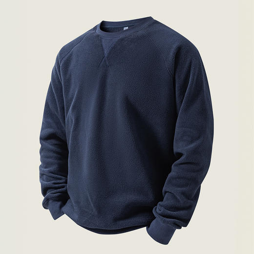 【双面摇粒绒】罗蒙秋冬男士加绒加厚保暖卫衣男休闲百搭舒适通勤男上衣 商品图4