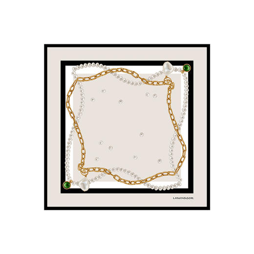 LHWINDSOR 首饰丝巾桑蚕丝真丝方巾百搭时尚 商品图0