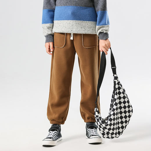 【迢语男女同款儿童防风裤】❗️ ❗ 家里“小神兽们”的保暖防风裤都备了吗？ 一穿即暖，双层超柔加厚加绒款🔥🔥🔥 五色可选不挑男女童👫满足秋冬保暖轻松过冬 商品图3