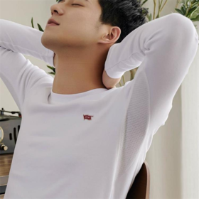 致敬国货 新疆长绒棉【婴儿级亲肤】拾柒棉木棉拼接秋衣套装  5秒沉水   绵软亲肤 优选