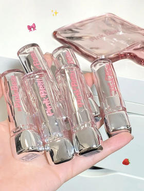 pinkbear皮可熊固体唇蜜水精华口红镜面唇釉化妆品唇膏女礼物秋冬