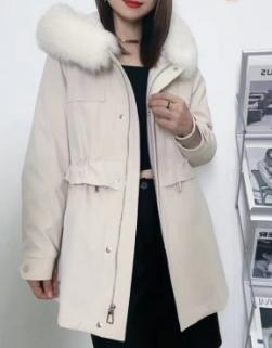 【年货节】臣禾狐狸毛领水貂派克鹅绒服	JZ244250237预售 商品图3