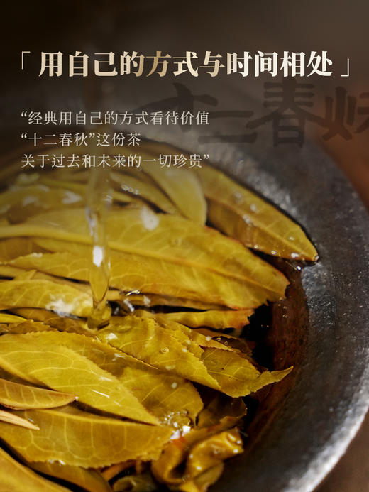 【整提5饼出售】【十二春秋】2013年春茶蛇年生肖贺岁饼十二年陈班章越存越香普洱茶生茶357克/饼 5饼/提 商品图10