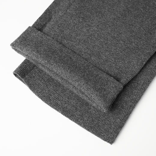 ROMI STUDIO“格雷系列”腔调穿搭高腰抽绳深灰色针织长裤23AWM325 商品图4