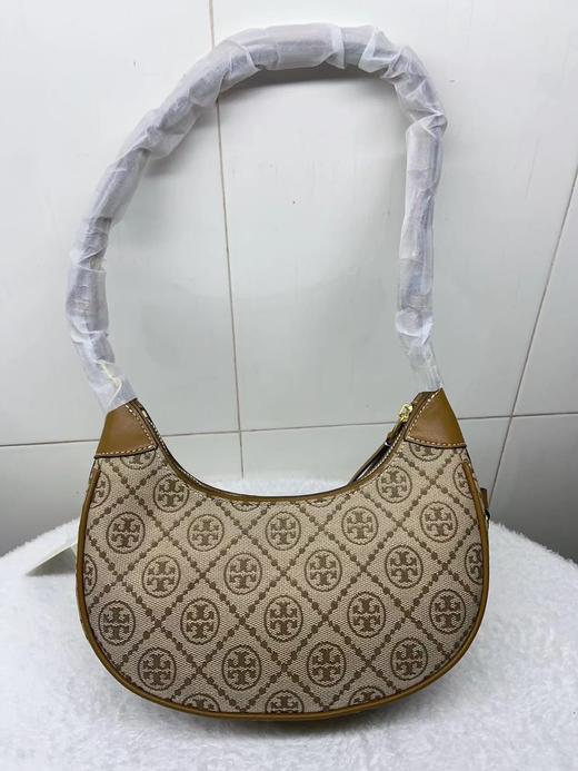 【品牌授权】TORY BURCH 汤丽柏琦 奥莱款 汤丽柏琦提花单肩新月包 商品图9