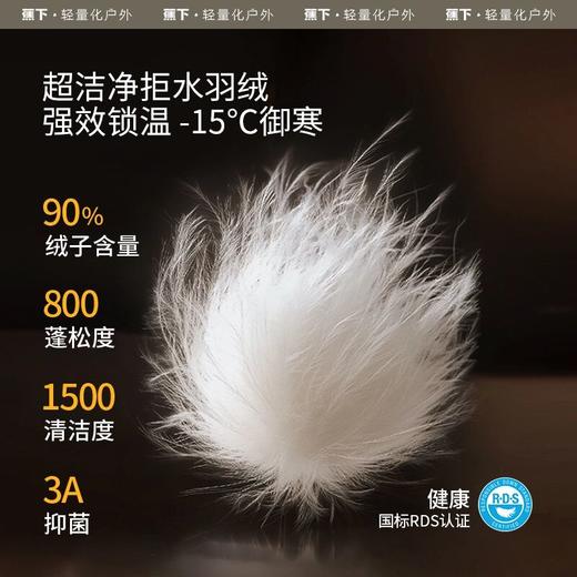 【加厚长款羽绒服】蕉下女士拒水可机洗连帽宽松外套HD86524GF 商品图2