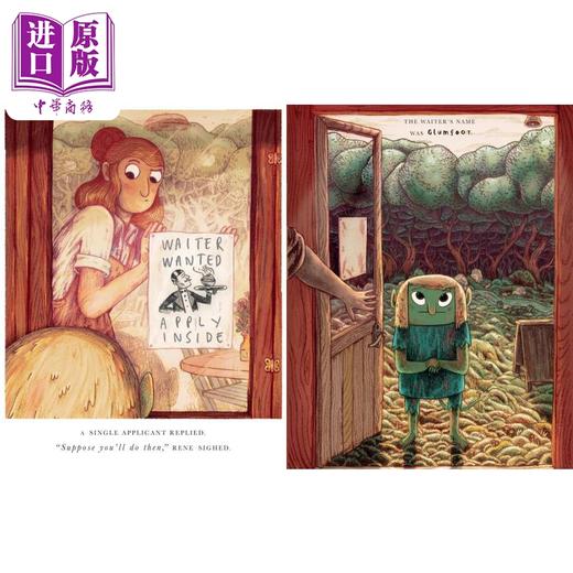 【中商原版】树林边缘的咖啡馆 The Cafe at the Edge of the Woods 英文原版 儿童漫画故事绘本 怪诞幽默图画书 进口读物 商品图2