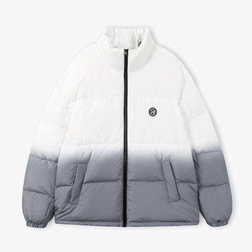 gxgjeans男装冬季羽绒服渐变晕染短款羽绒服男 商品图2