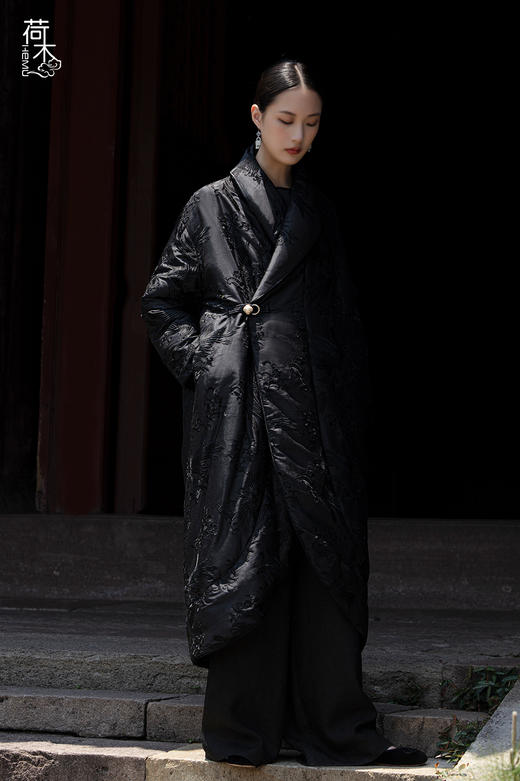 荷木HEMU丨凤来仪·长羽绒服 商品图3