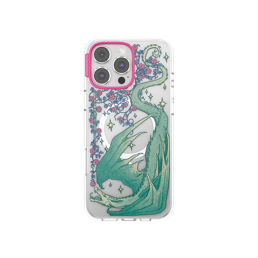 【神秘书店·手机壳】绿龙藤蔓 POPCASE手机壳 MagSafe Popcase磁吸款 绿色 植物花卉 动物 iPhone 16/15/14 商品图1