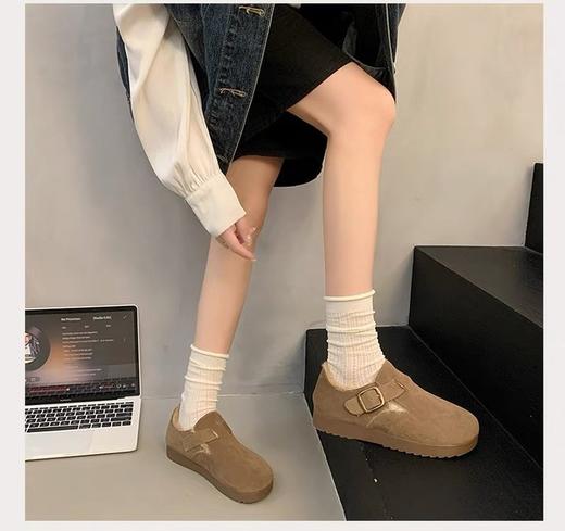 【单鞋/绒里可选】复古勃肯鞋懒人一脚蹬，百搭简约高级 商品图3