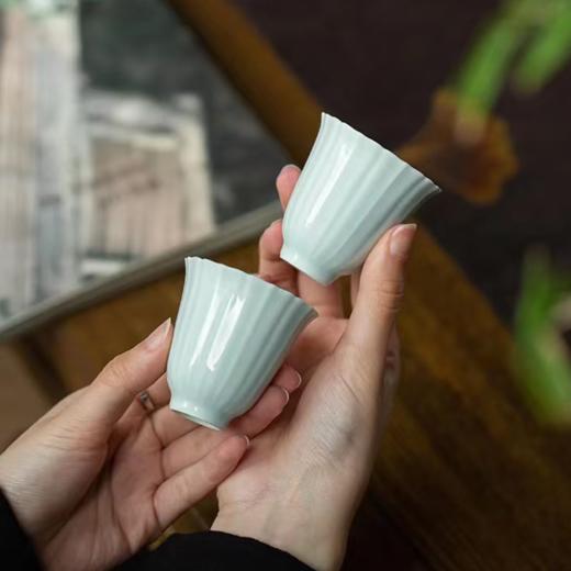 影青葵口花神杯套装 宋瓷影青茶器 生活美器 商品图1