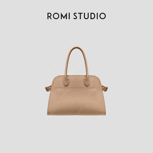 ROMI STUDIO“简约随性”气质百搭肌理感荔枝纹手提斜挎托特包B3550 商品图3