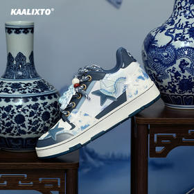 Kaalixto龙年限定板鞋国潮设计舒适百搭星星鞋男女同款情侣鞋KSH240101