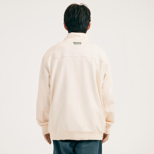 gxgjeans男装春季学院风男女同款时尚半拉链卫衣潮11E1310013L 商品图2