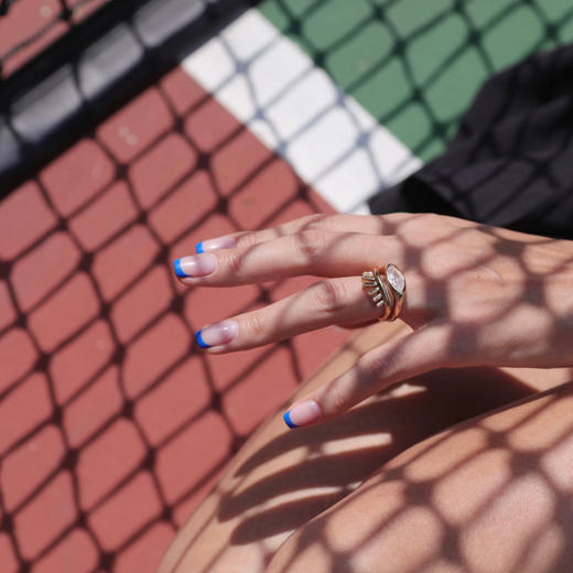 LHWINDSOR 长睫毛两枚组合戒指眼睛造型叠戴复古小众指环 商品图2