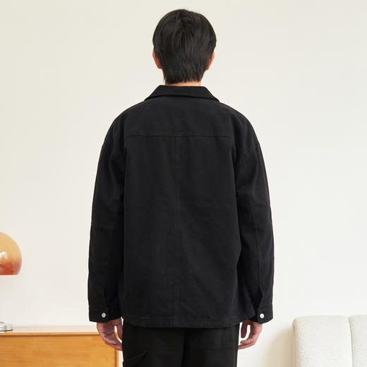 gxg.jeans男装冬季单色简约翻领设计牛仔夹克JED1E800084 商品图2