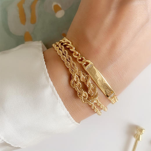 LHWINDSOR knot打结手链欧美锁链麻花粗金链手环LHWindsor 商品图1