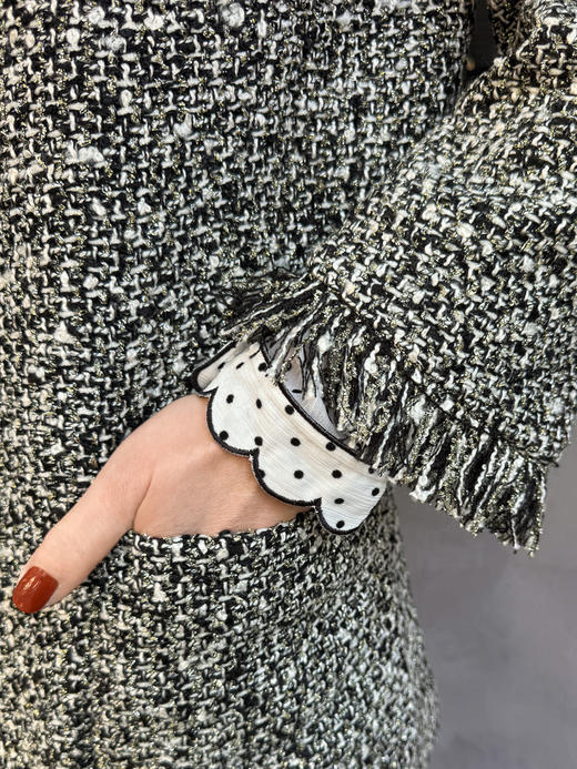 TYNVIE 西装领无纽扣外套 - 香槟金 商品图10