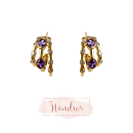 LHWINDSOR 薰衣草星璀耳环LHWindsor 商品图0