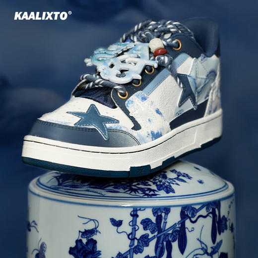 Kaalixto龙年限定板鞋国潮设计舒适百搭星星鞋男女同款情侣鞋KSH240101 商品图1