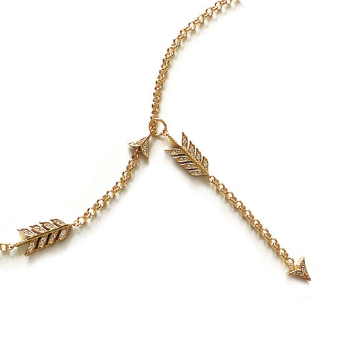 LHWINDSOR 古董感多种戴法箭头项链手链戒指套装 商品图7