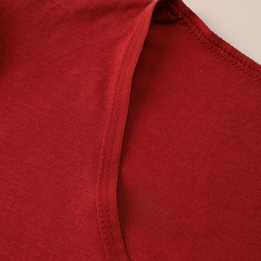 金三塔 女绢丝莫代尔氨纶内衣套新年本命年红色礼盒装 商品图3