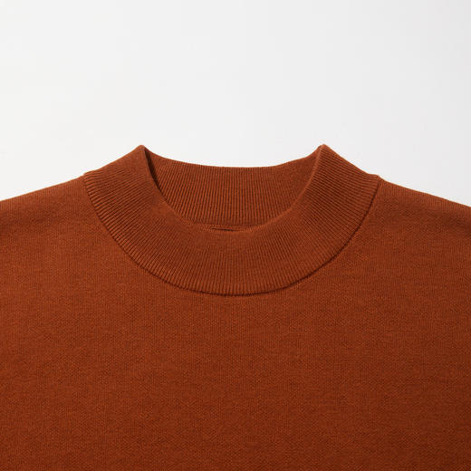 棉仓356826010-可机洗半高领双面异色毛衣 商品图4