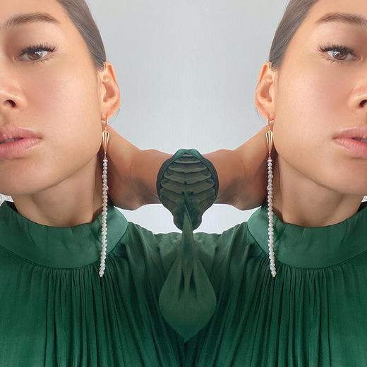 LHWINDSOR feel the rain雨伞珍珠耳环原创设计个性气质长款耳饰 商品图1