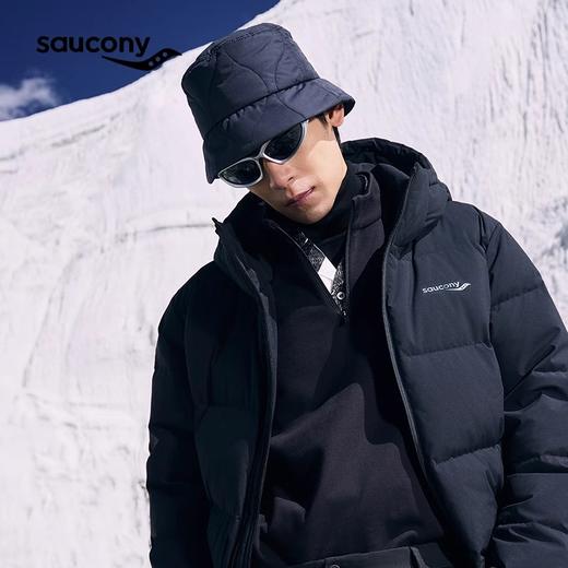 Saucony索康尼 男款秋冬运动舒适保暖锁温中长款羽绒服 商品图3