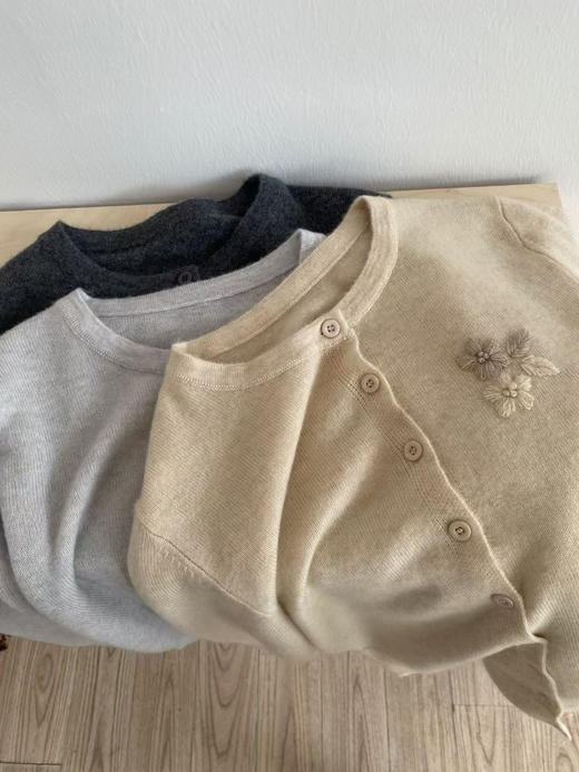 【团购】工厂促销 2款花型 桑蚕丝+羊绒 开衫 巨舒服 软糯 特价团购 商品图3