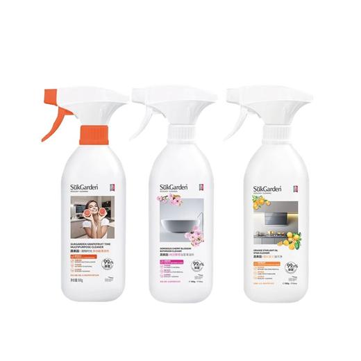 SukGarden蔬果园橘彩星光油污净500g+浴室清洁剂500g+多功能清洁剂500g 商品图0