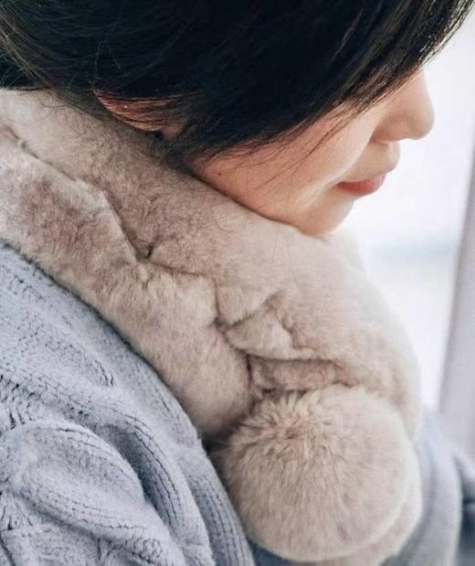 真真真兔毛保暖围脖无异味超柔 商品图3