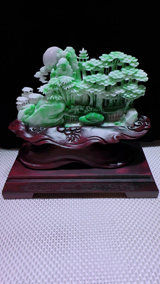 620662翡翠摆件【高山流水】 商品图4